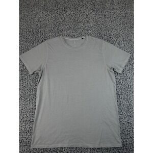 American Tall Mens XL Tall Grey Crew Neck Short Sleeve Basic T-Shirt XL/T